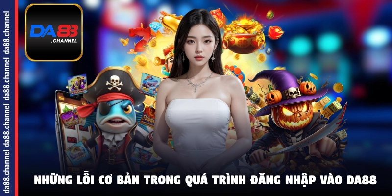 Những lỗi cơ bản trong quá trình đăng nhập vào DA88