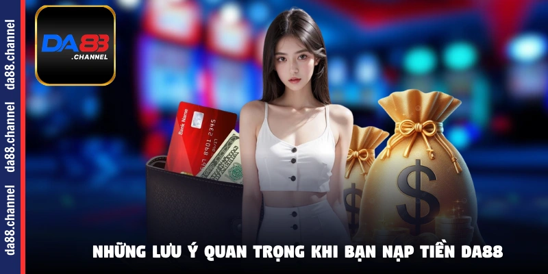 Những lưu ý quan trọng khi bạn nạp tiền DA88